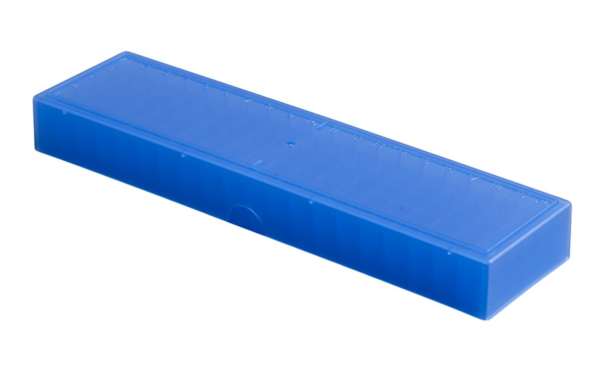 Camlab Plastics RTP/72400-B 100 Place Long Box Polypropylene Blue RRP 3.21 CLEARANCE XL 2.49